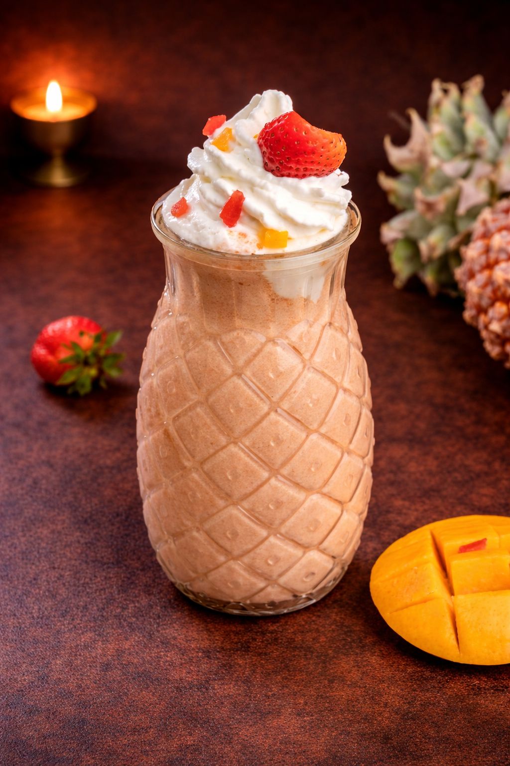Mango Strawberry & Pineapple Smoothie